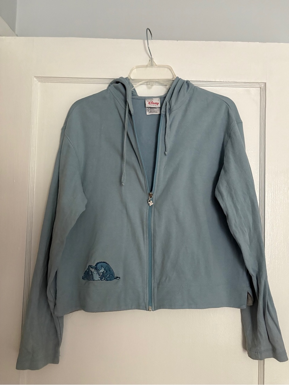 Disney Eeyore Light Blue Zip-Up Hoodie Jacket